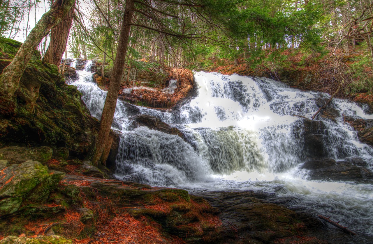 garwin falls waterfall motion free photo