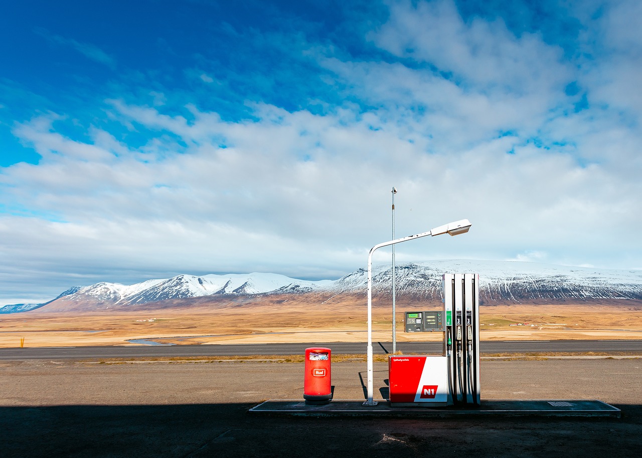 gas station lamp free photo