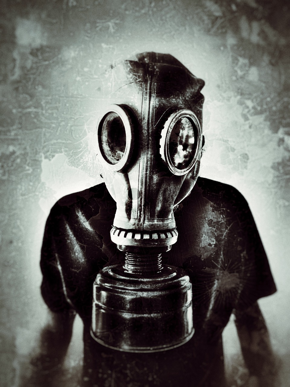 gas mask grunge free photo