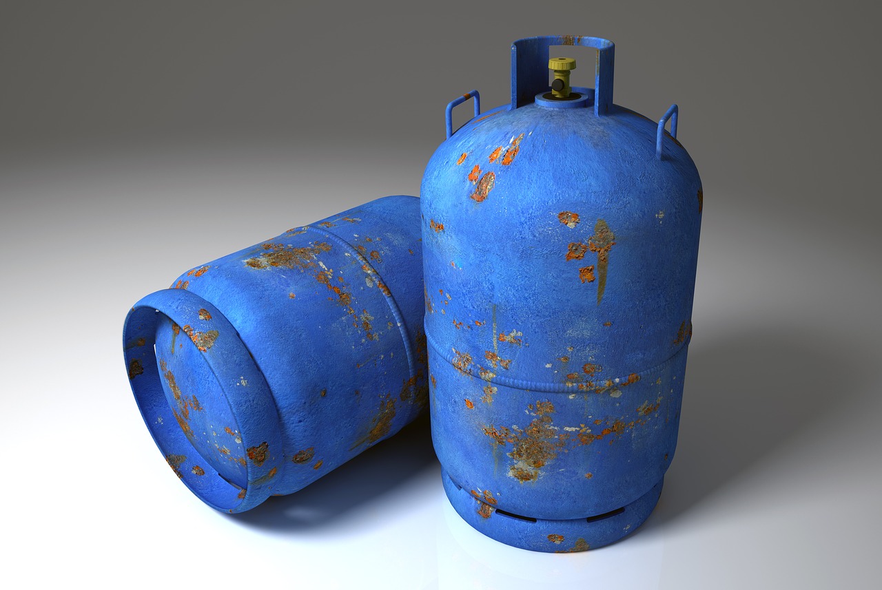 gas cylinders gas cylinder blue free photo