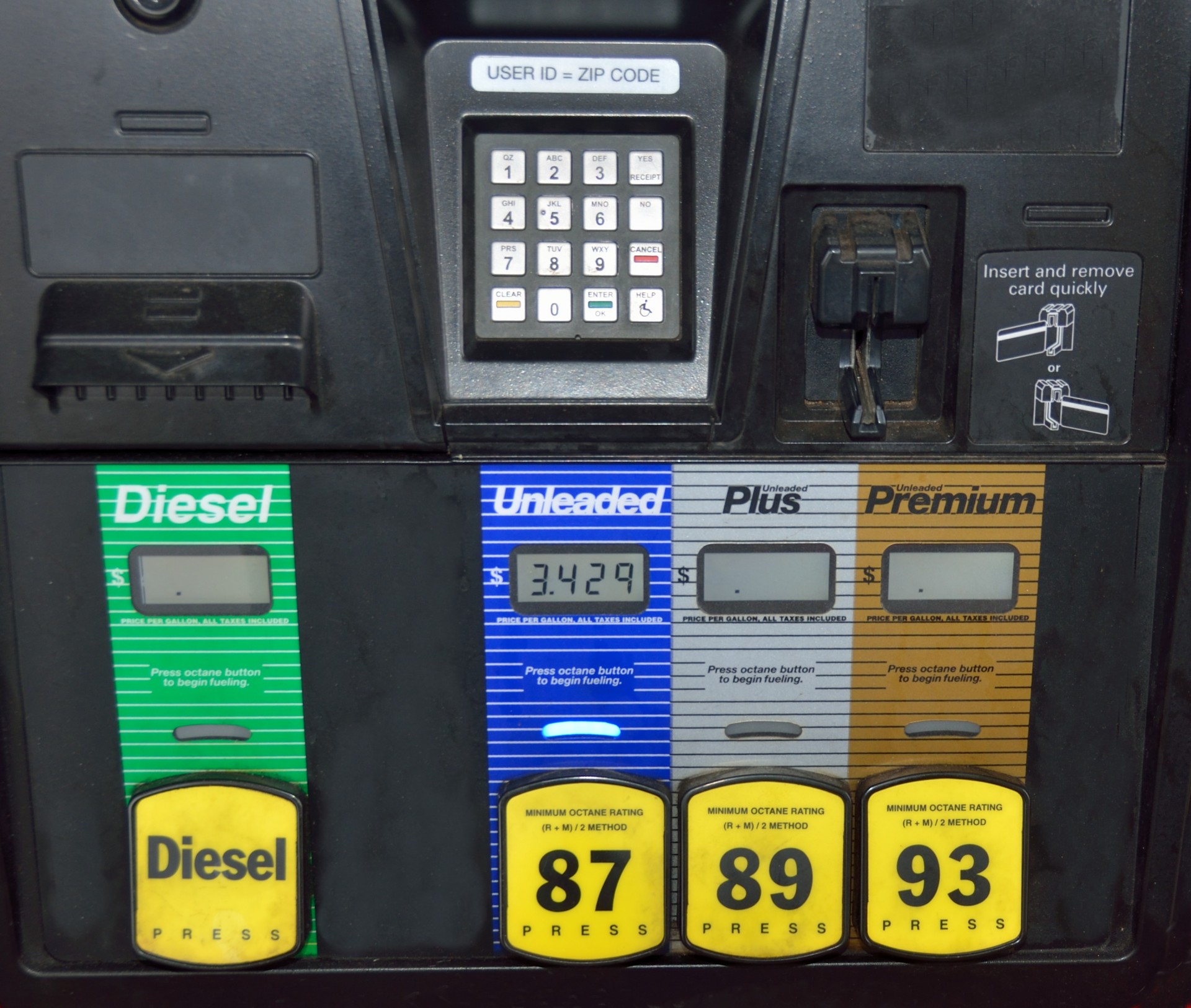 gas pump fuel grade free photo