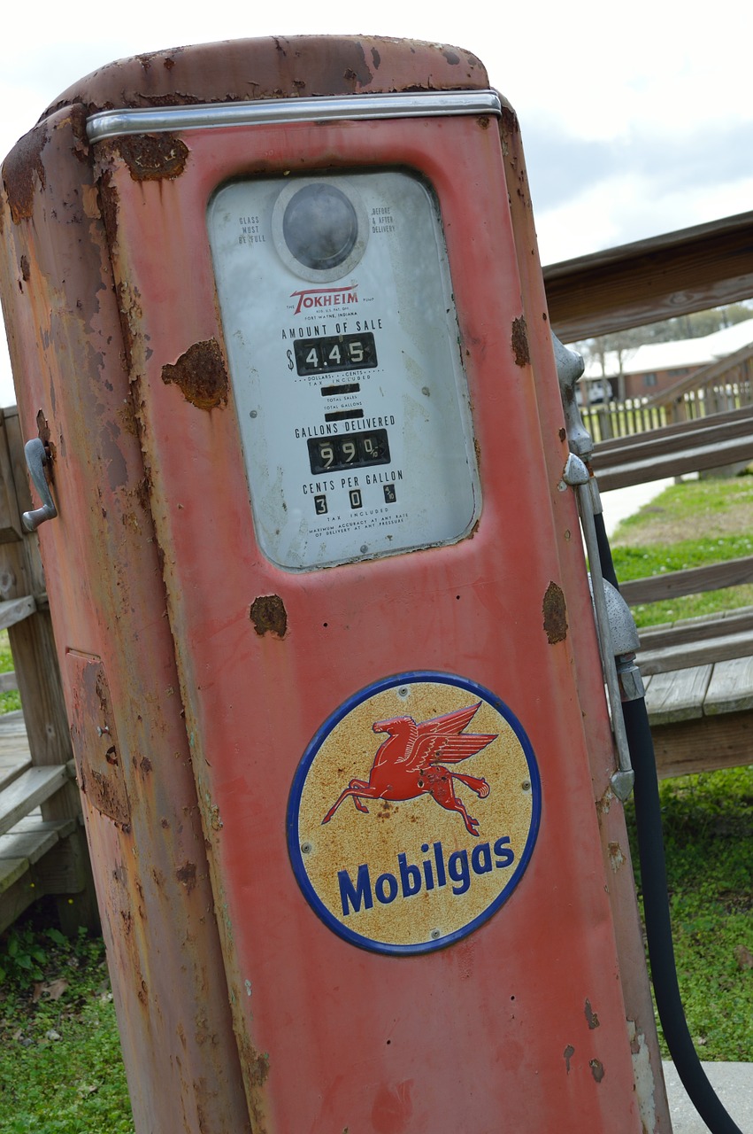 gas pump antique old free photo