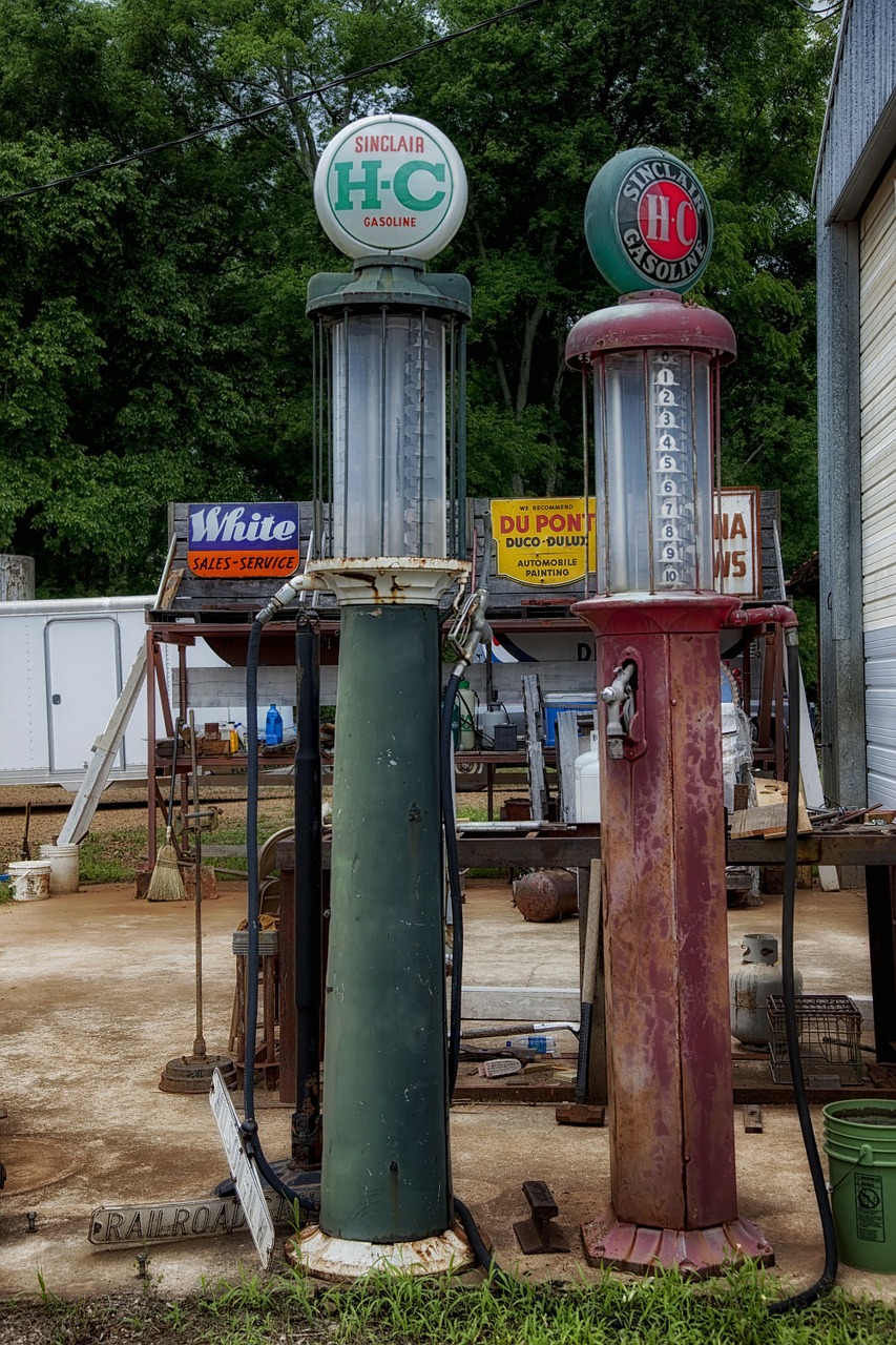 gas pumps antiques alabama free photo