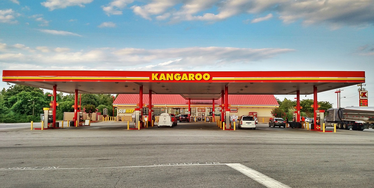 gas station kangaroo convenience store free photo