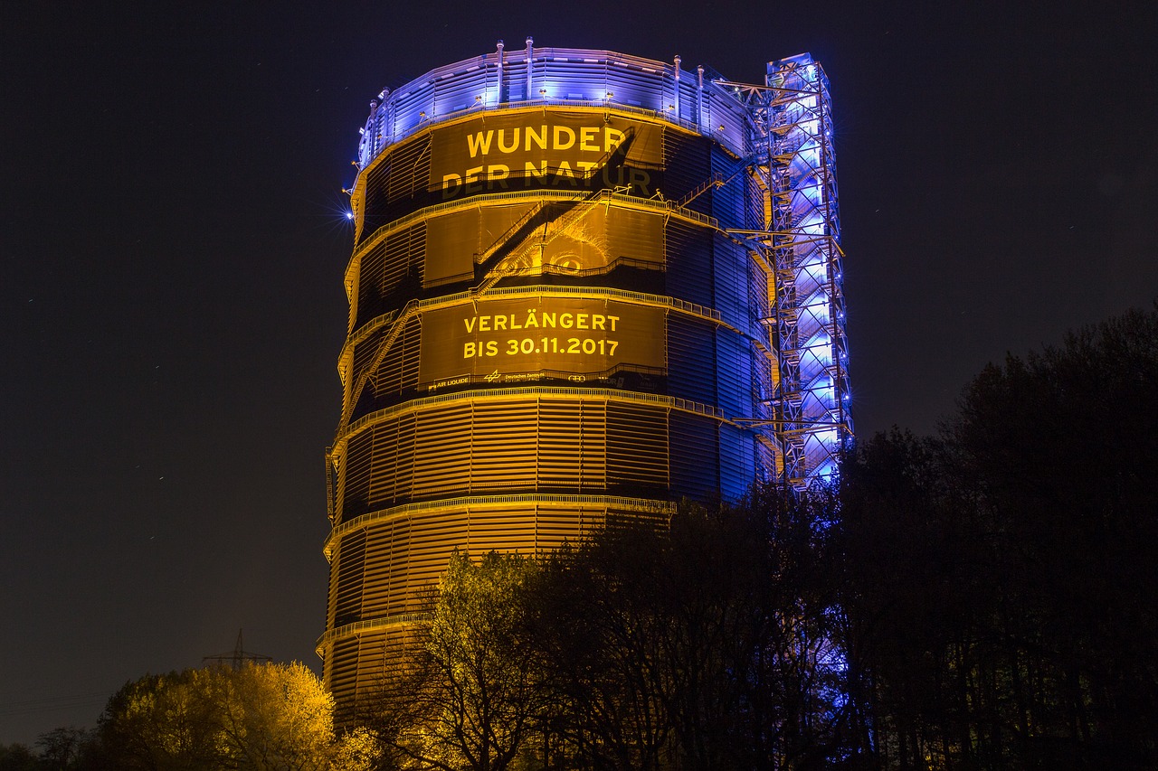 gasometer oberhausen north rhine westphalia free photo