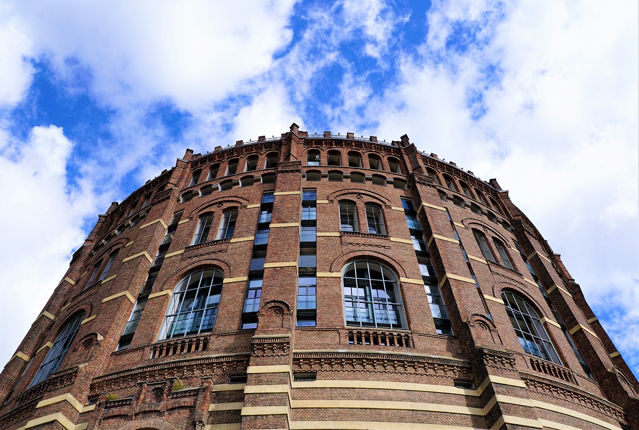 gasometer  vienna  architecture free photo