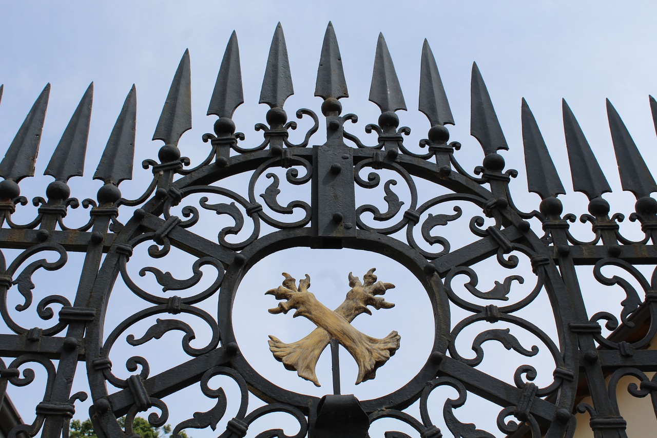 gate entrance wrought iron free photo