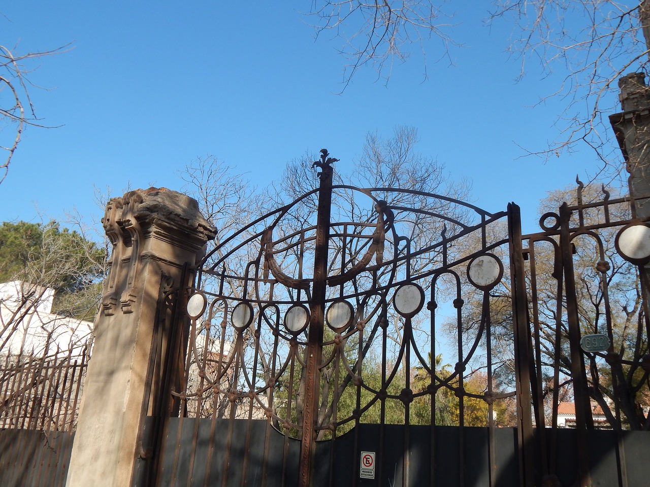 gate iron gate design free photo