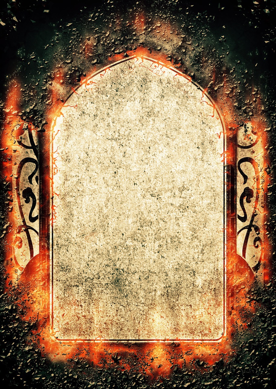 gate fire design free photo