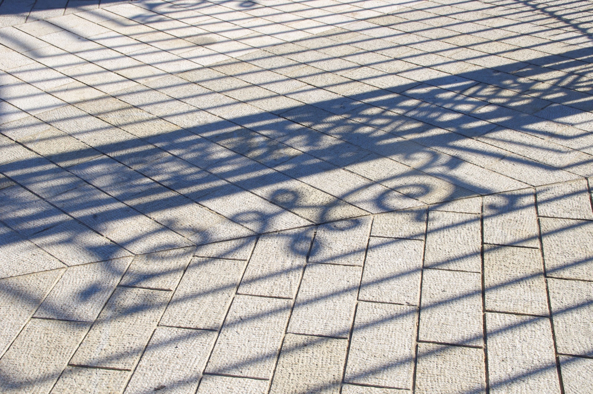 gate shadows tiled free photo