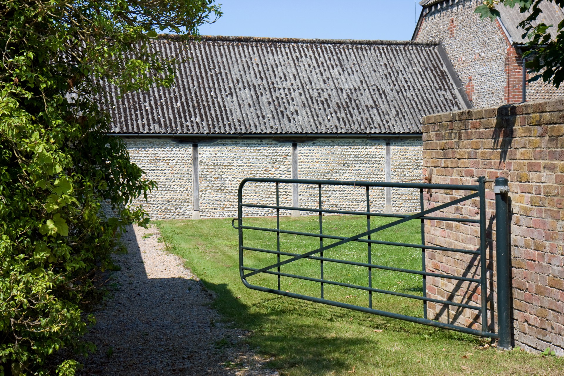 farm gate open free photo