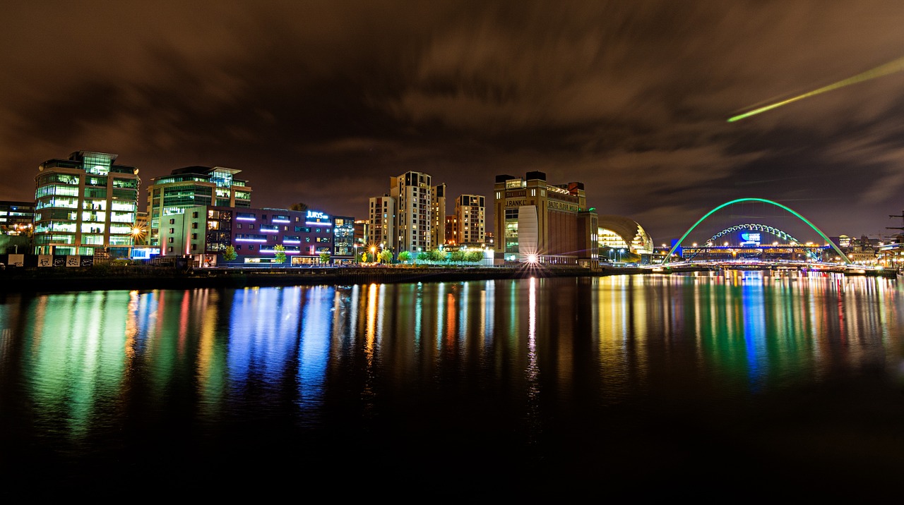 gateshead tyne wear reflections free photo