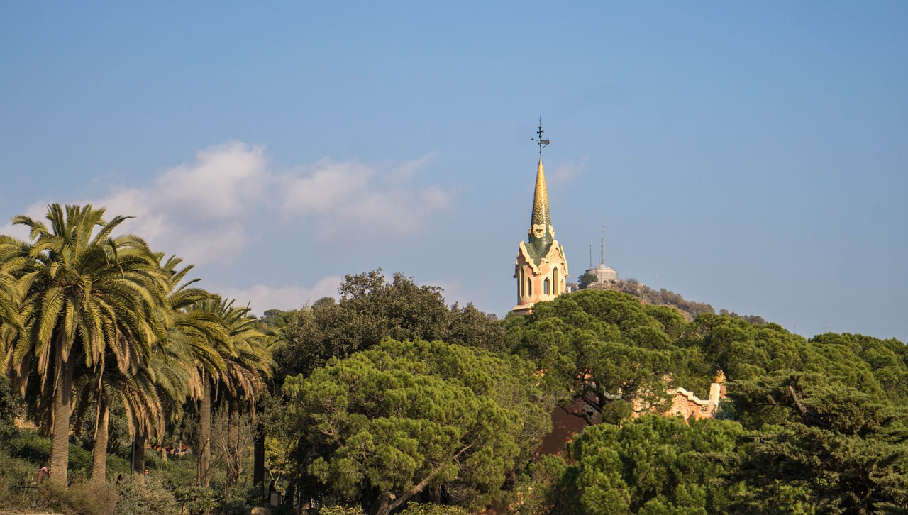 gaudi guell park architecture free photo