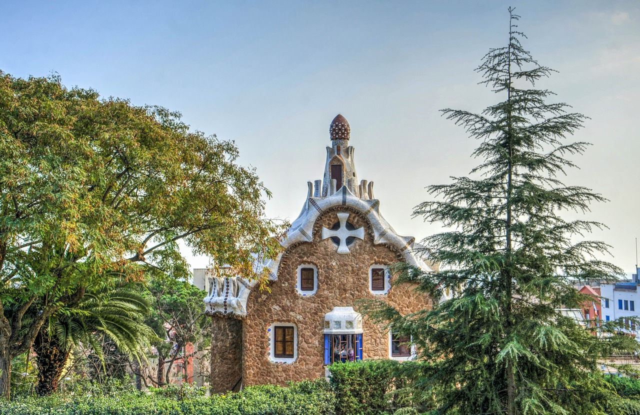 gaudi guell park architecture free photo