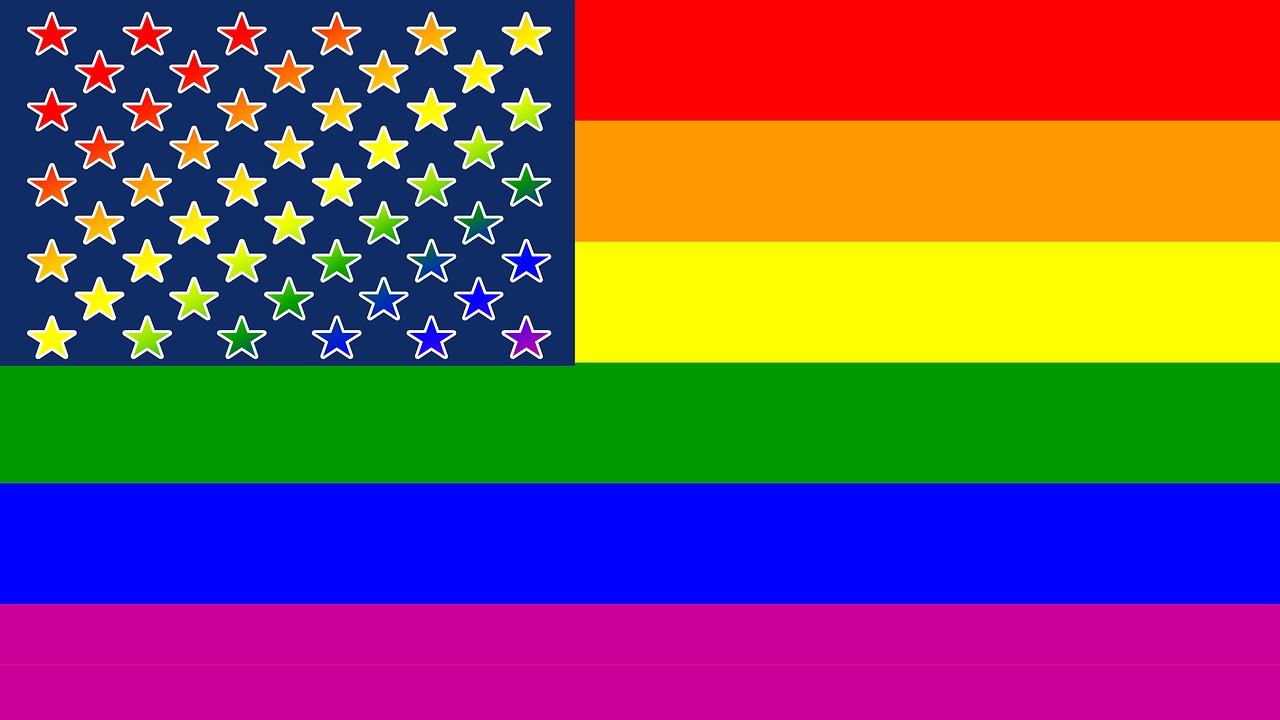 gay  flag  usa free photo