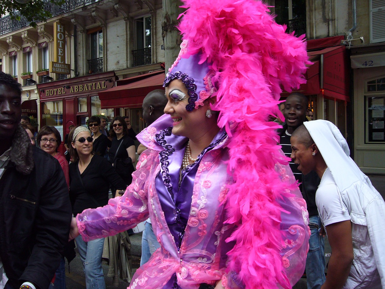 gay parade french paris free photo