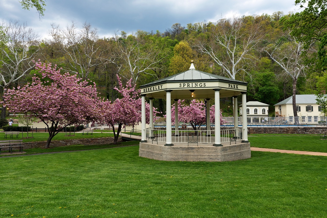 gazebo berkeley spring west virginia free photo