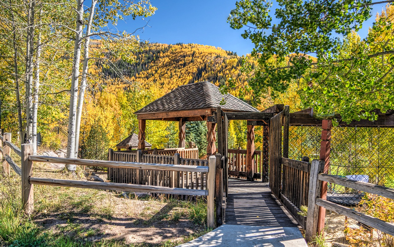 gazebo nature fall free photo