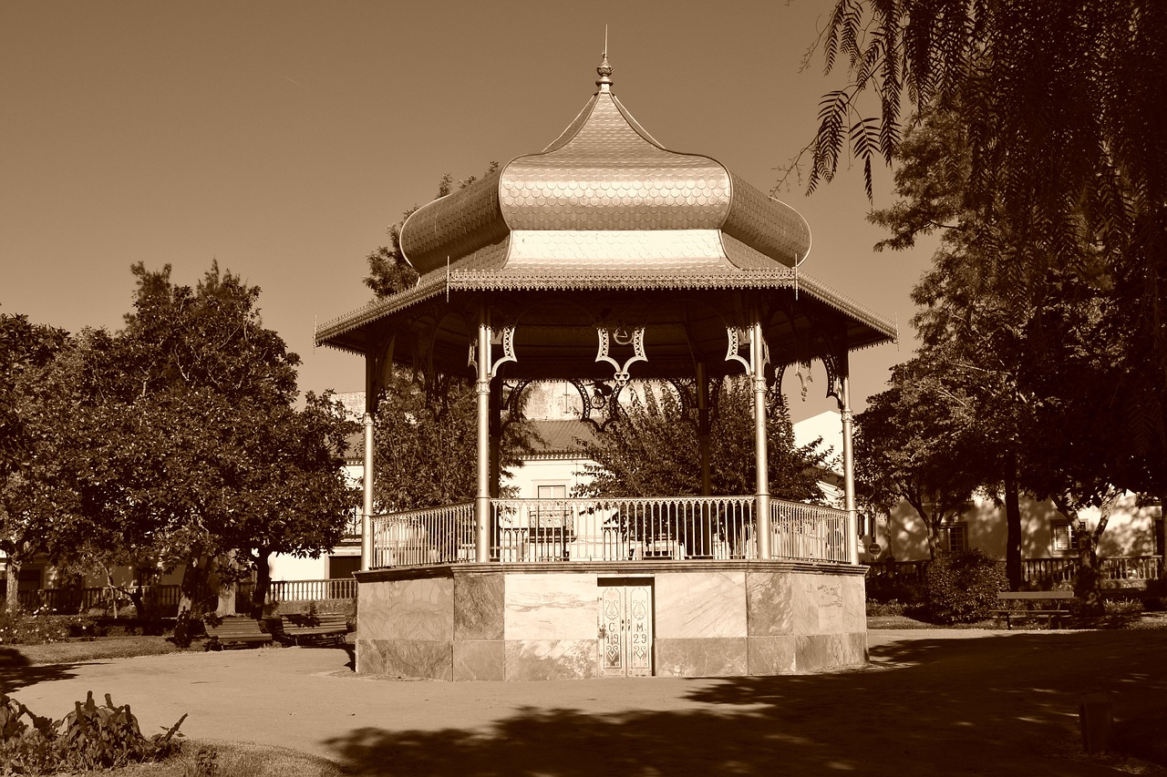 gazebo montemor portugal free photo