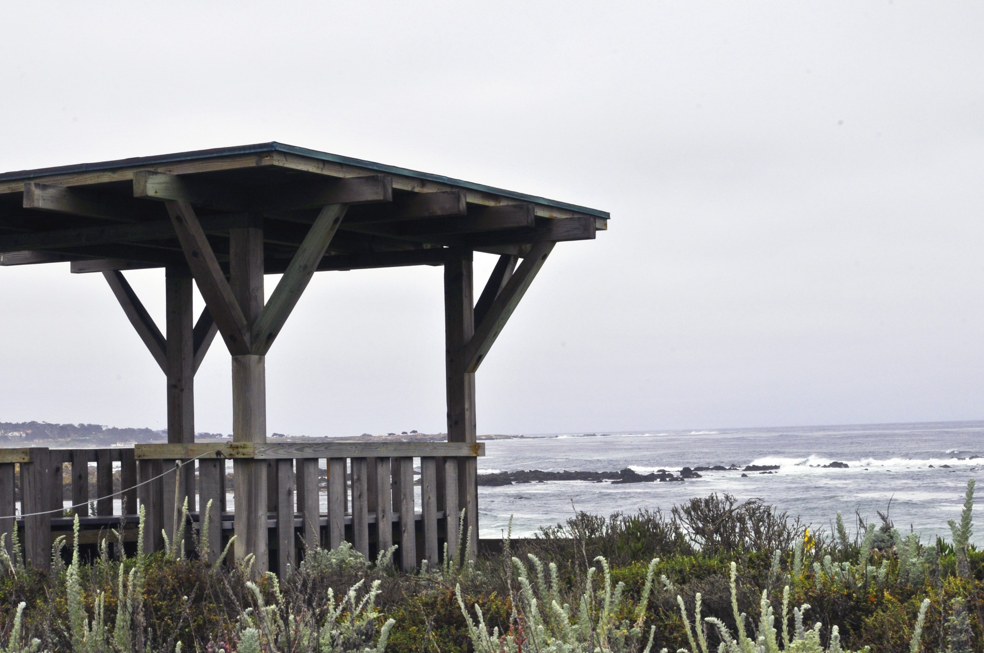 gazebo sea shore free photo