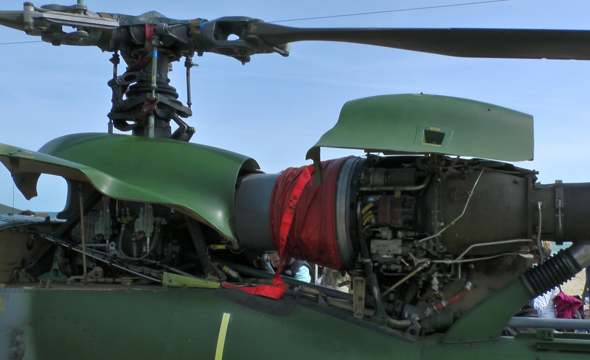gazelle ah1 helicopter engine detail engine engines free photo