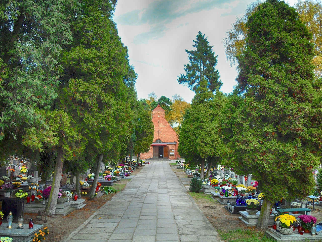 gdansk poland cemetery free photo