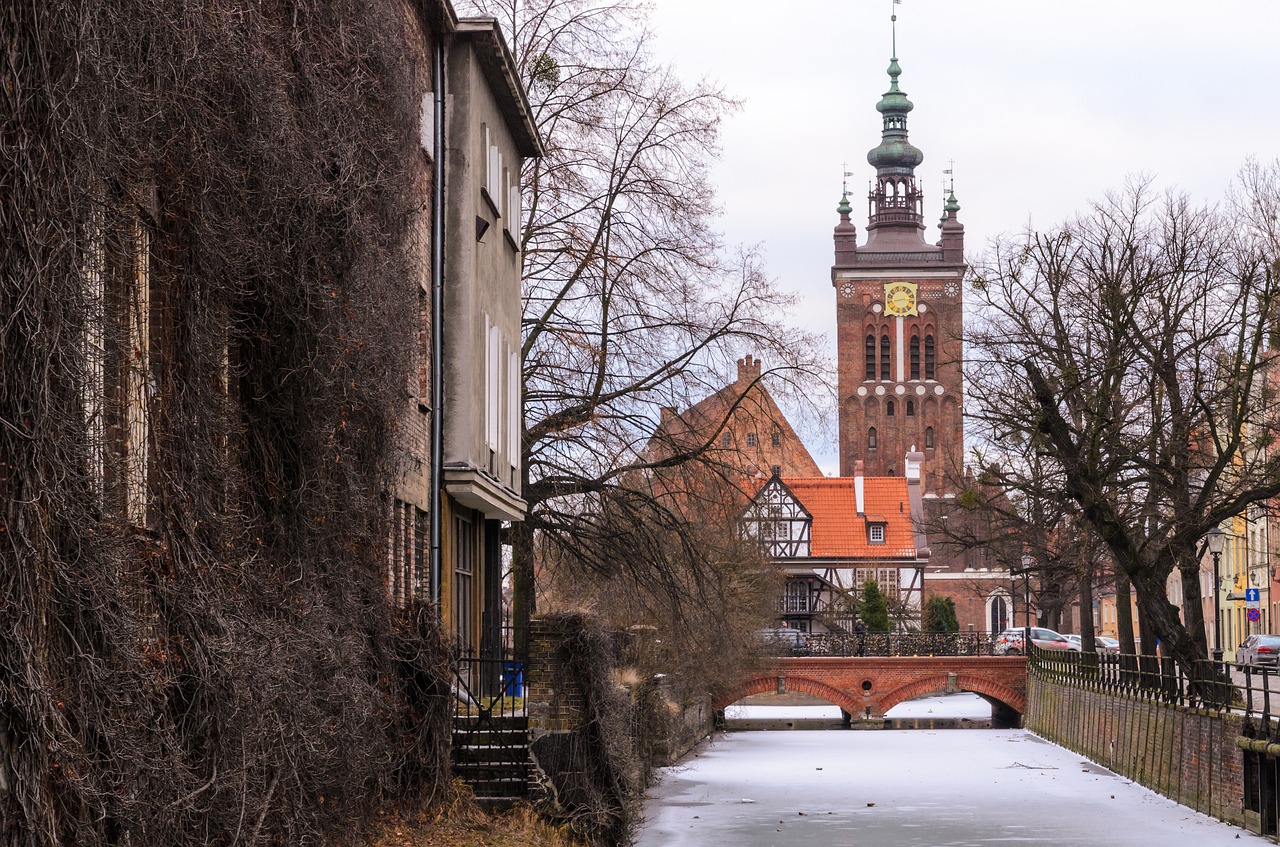 gdansk  church  bridge free photo