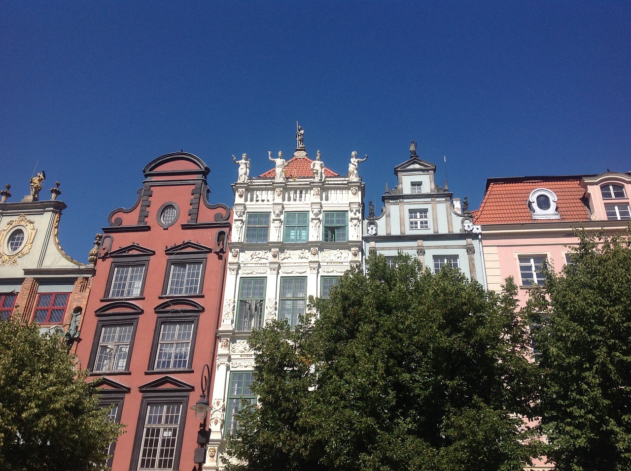 gdańsk townhouses architecture free photo