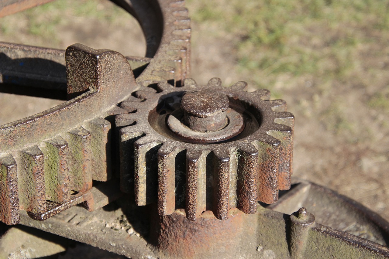 gear  metal  machine free photo