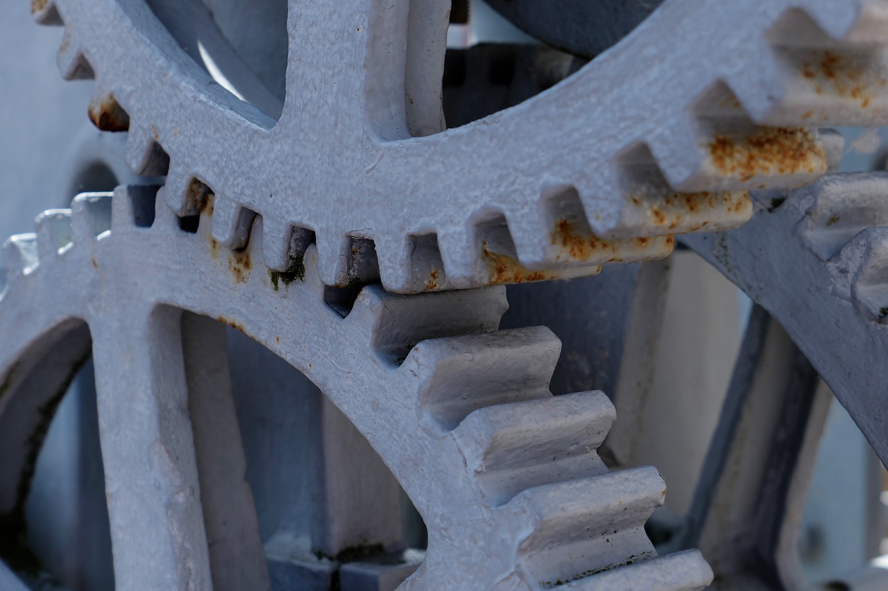 gears transmission industrial heritage free photo