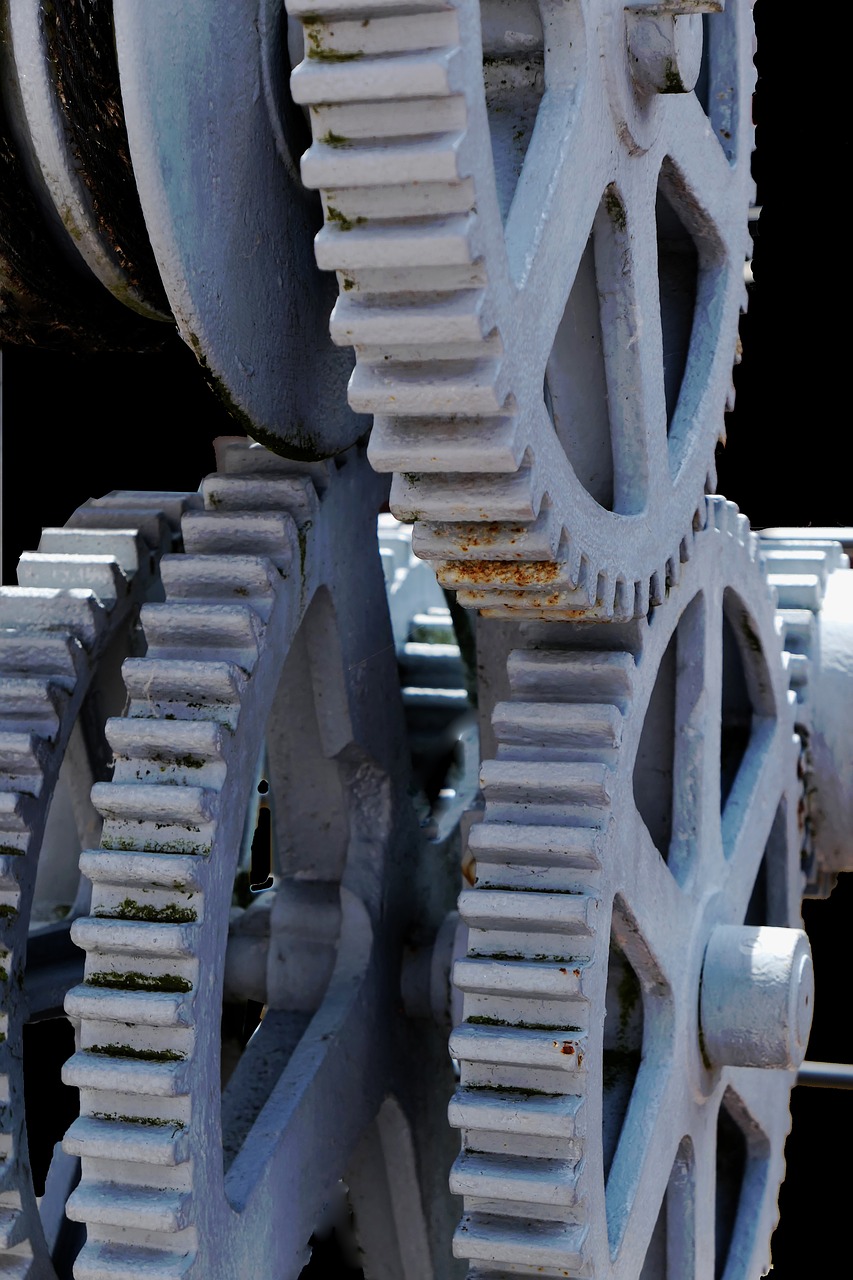 gears transmission industrial heritage free photo
