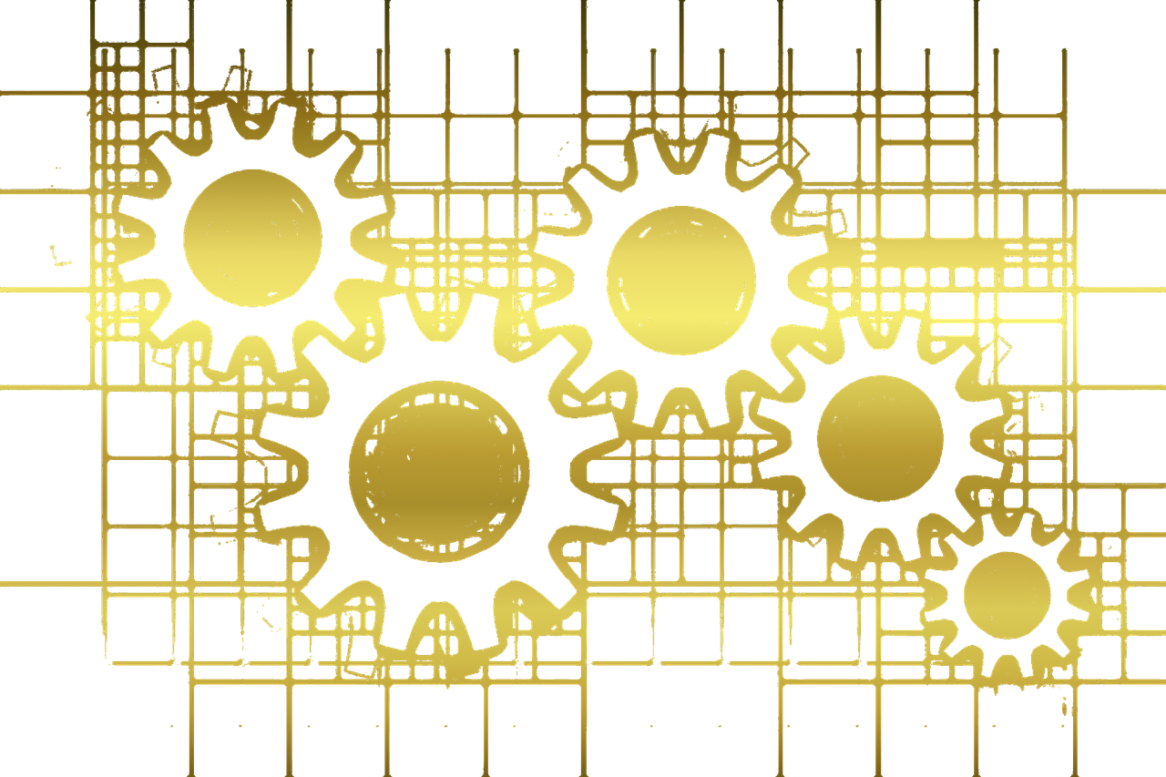 gears  gold  transparent free photo