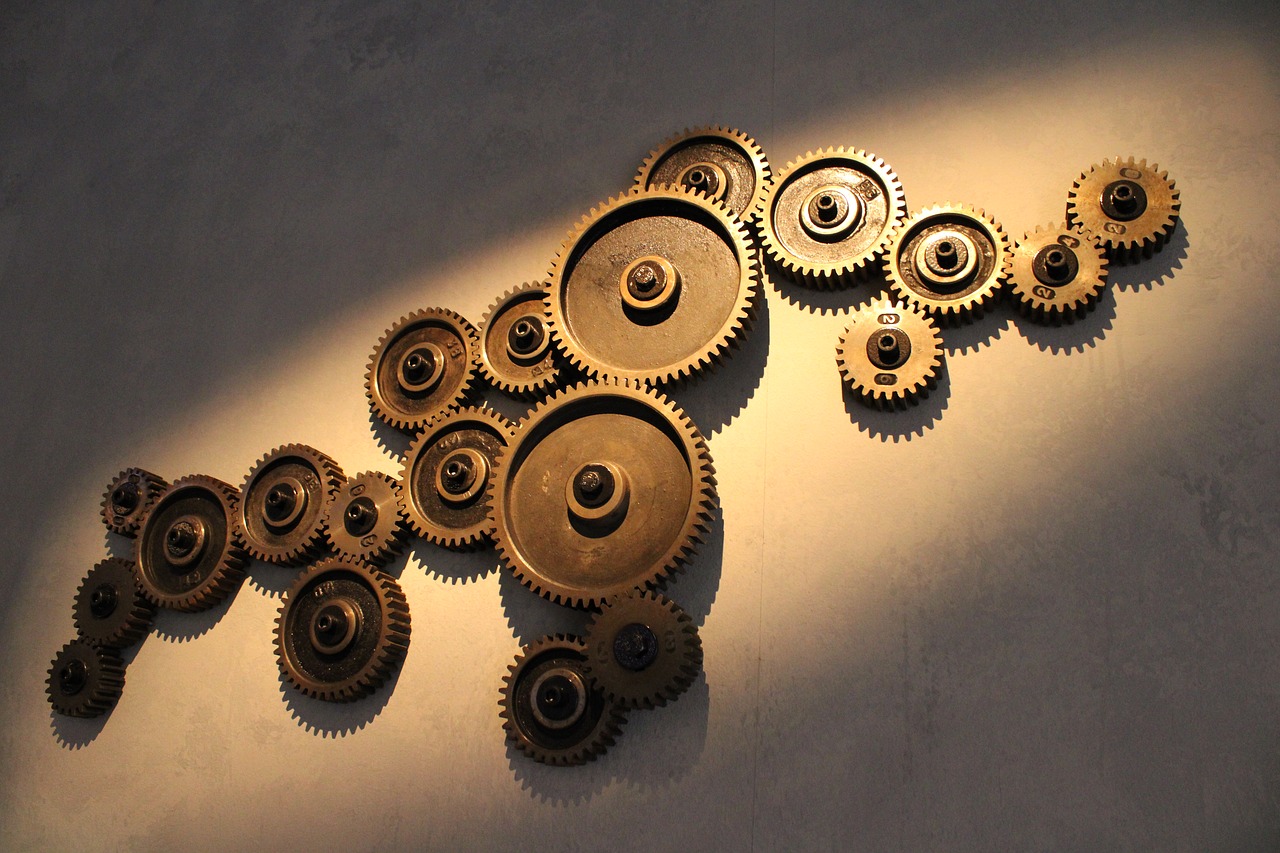gears  factory  industry free photo