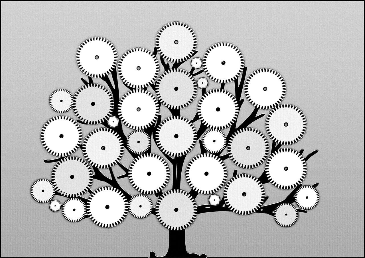 gears tree structure free photo