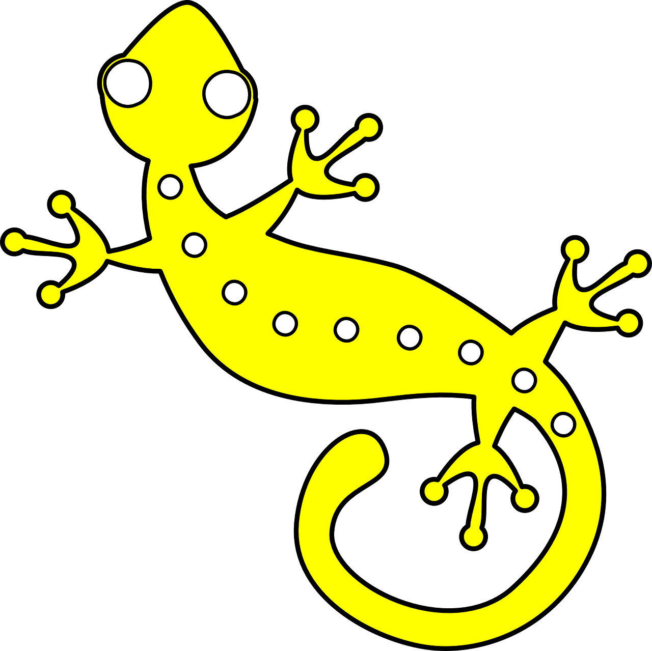 gecko yellow lizard free photo