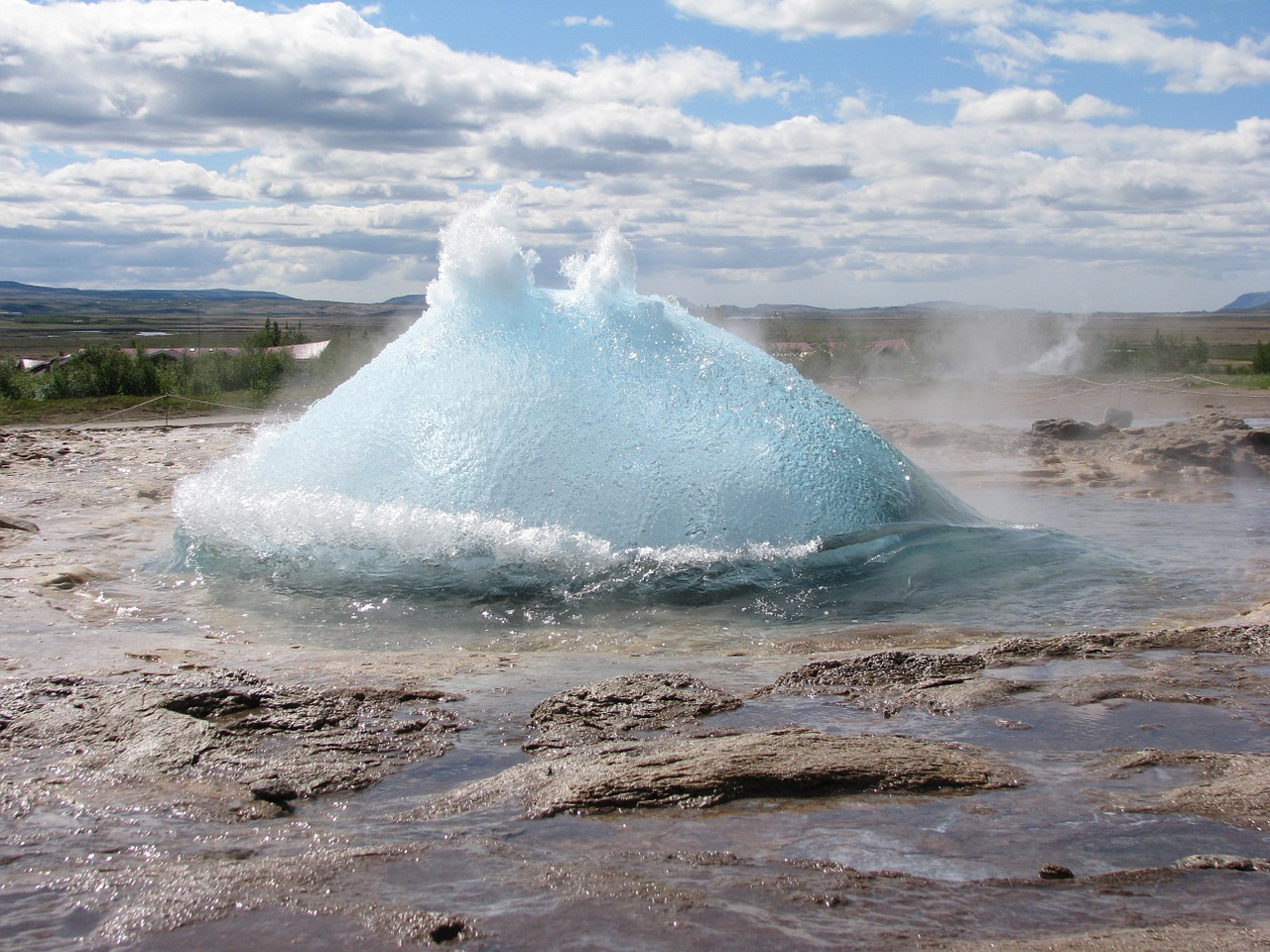 geiser iceland explosion free photo