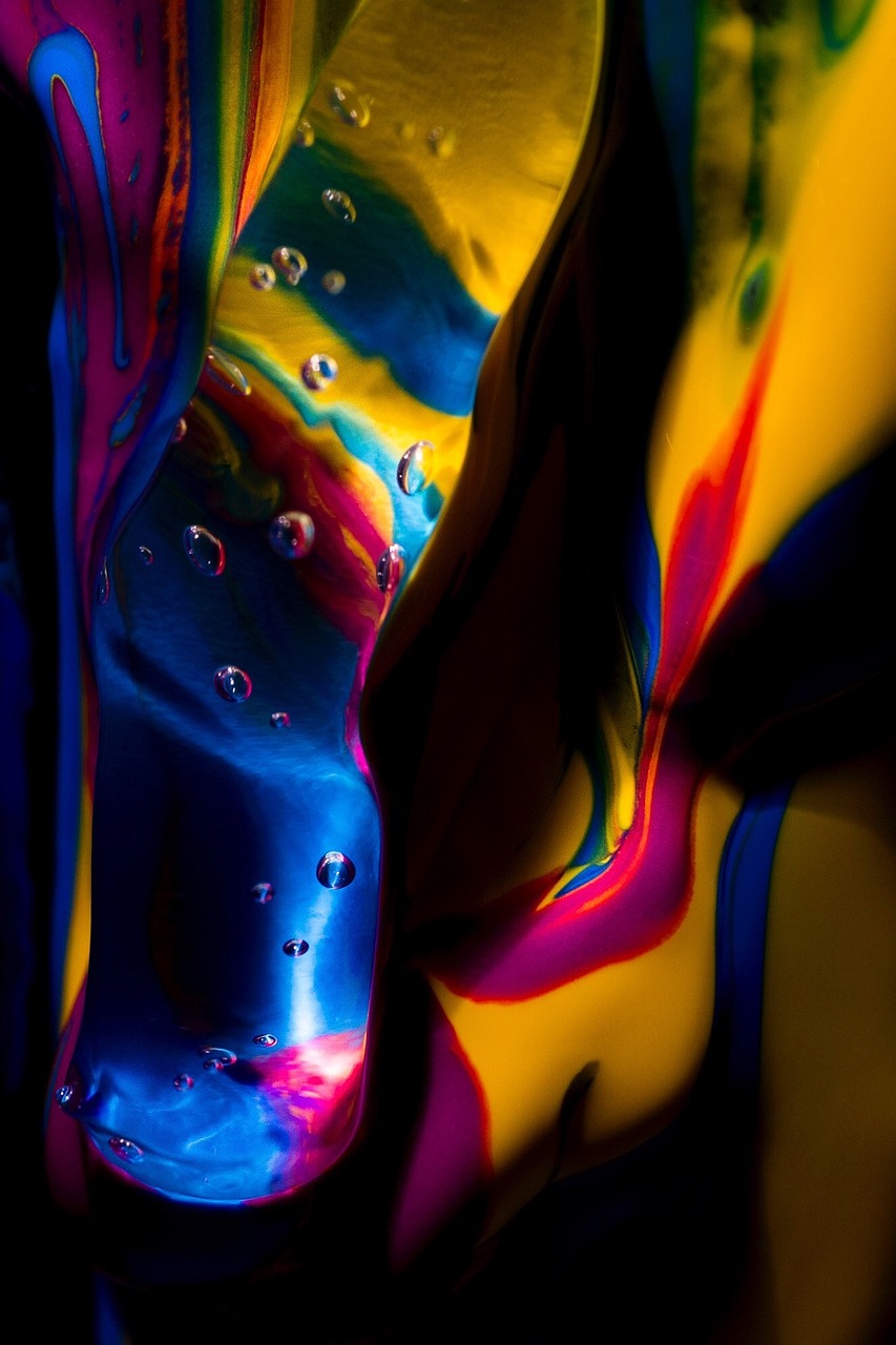 gel paint abstract free photo