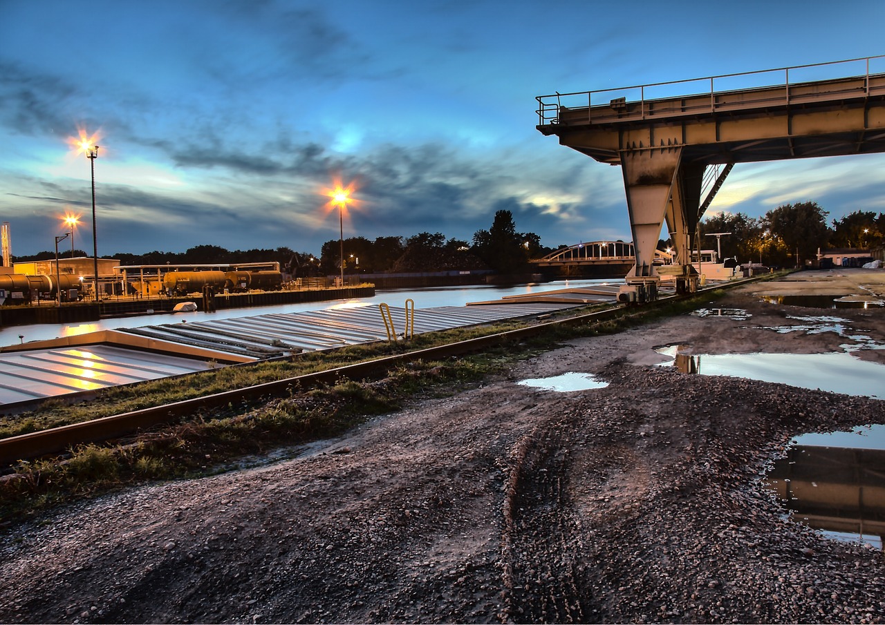 gelsenkirchen city ​​harbor rhine herne canal free photo