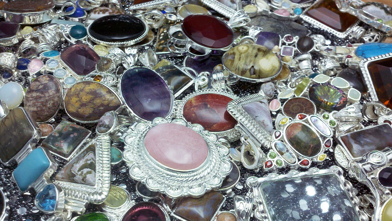 gemstones stones pendants free photo