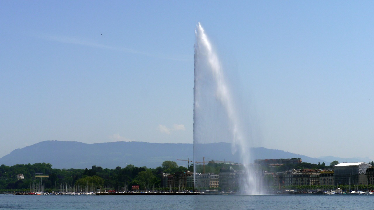 geneva fountain places of interest free photo