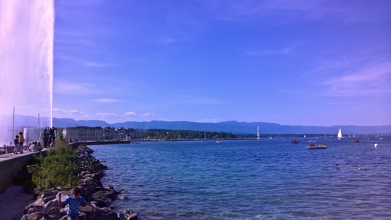 geneva lake switzerland free photo