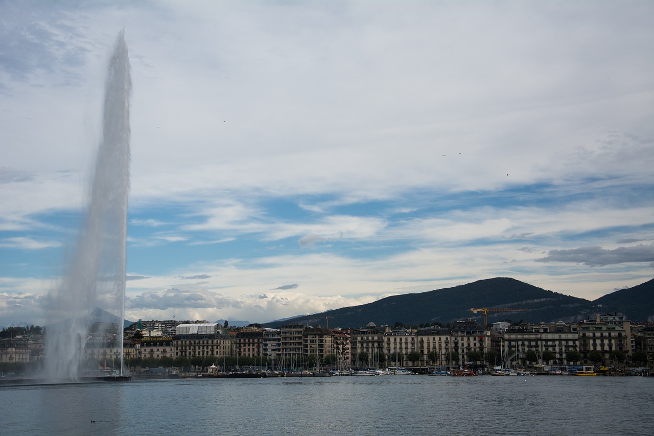 geneva fountain places of interest free photo