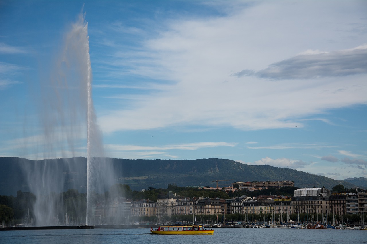 geneva fountain places of interest free photo