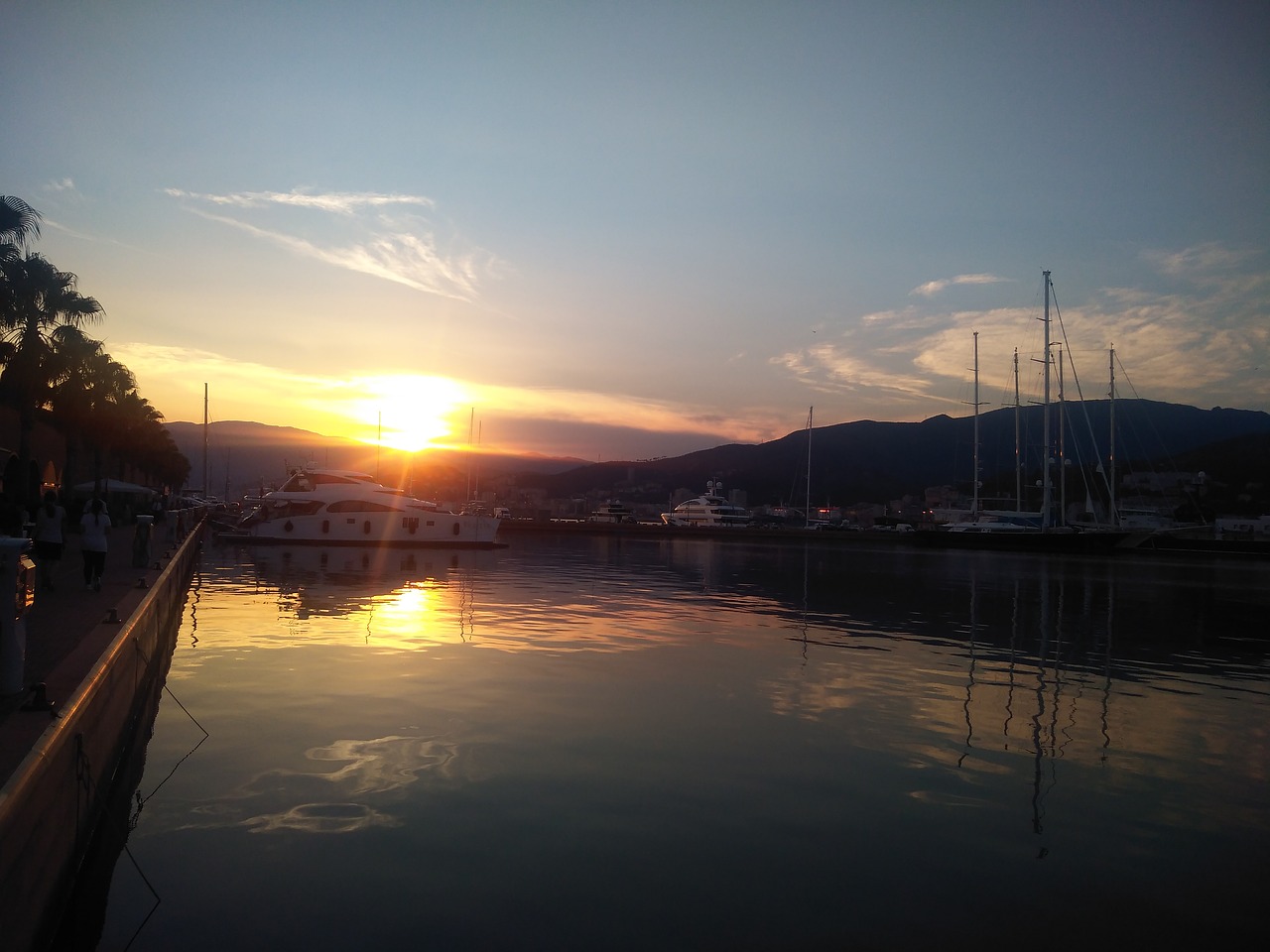 genoa sunset porto free photo