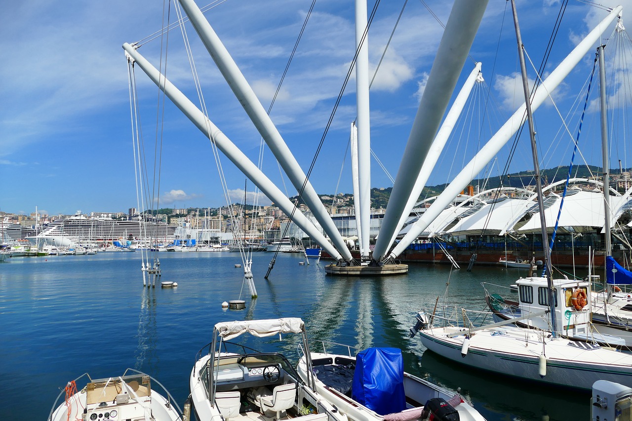 genoa  port  boats free photo