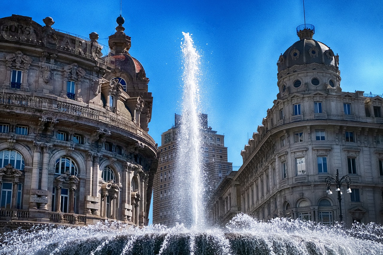 genoa  piazza  de ferrari free photo