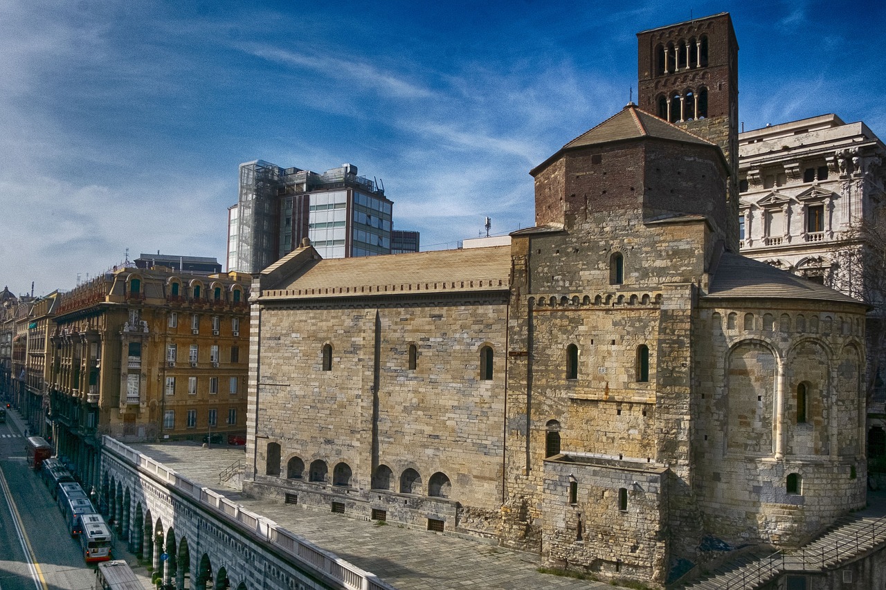 genoa  church  buildings free photo