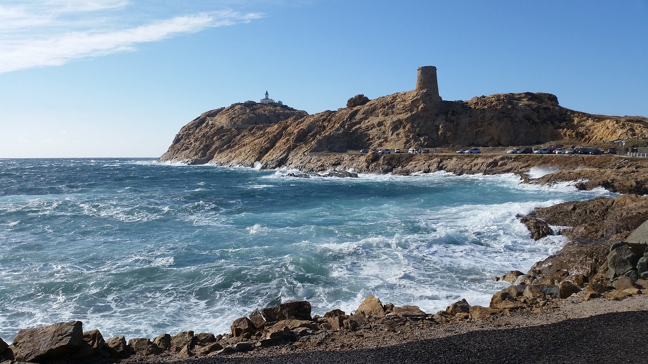 genoese tower ile rousse port free photo