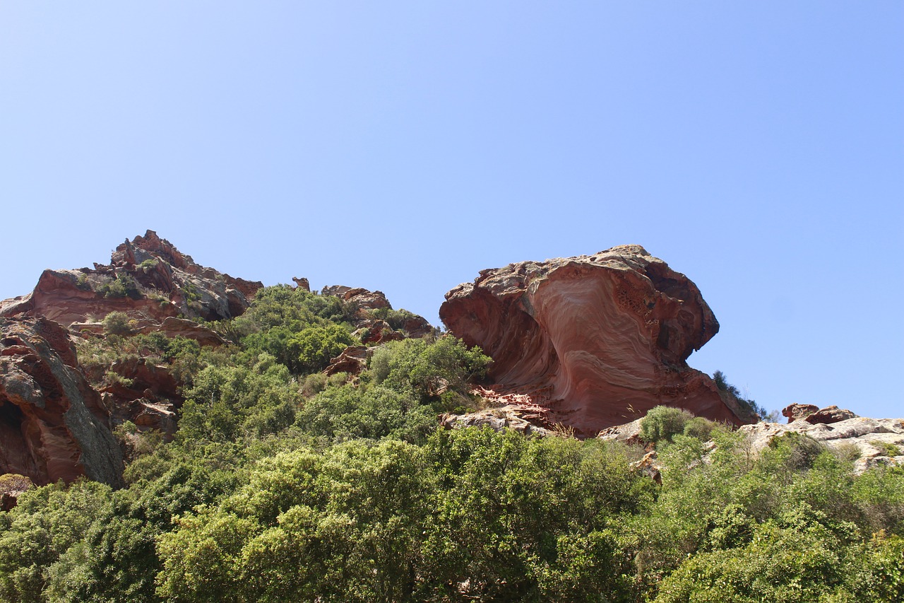 geological structures landscape red sandstone free photo