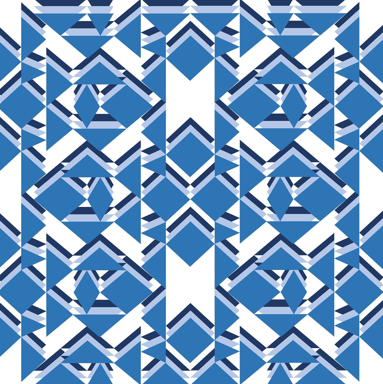 geometric pattern blue free photo